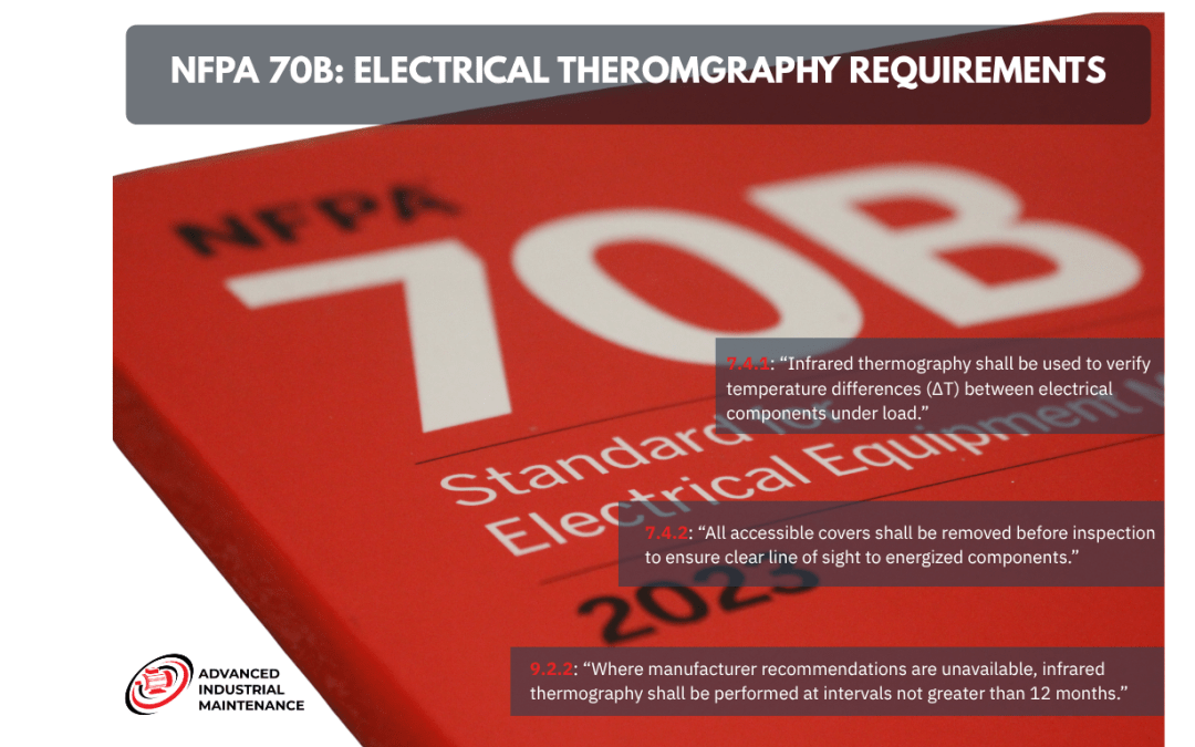 Did you know the NFPA 70B requires you to perform infrared thermography at least annually?